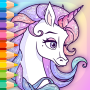 icon Sparkly Unicorn(Unicorn Berkilau Buku Warna)