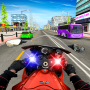 icon Police Moto Bike Traffic Racing:GS(Game Sepeda Motor Game Sepeda 3D)