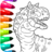 icon Dinosaur Coloring Book(Buku Mewarnai Dinosaurus Glitter) 9