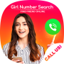 icon Girl Number Search(Gadis Nomor Ponsel Prank - Obrolan Video Gadis Acak
)