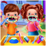 icon Twins Baby Dental Care Game(Twins Baby Dental Care Games
)