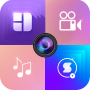 icon Photo & Video Editor with Music and Lyrical Maker (Editor Foto Video dengan Musik dan Pembuat Lirik
)