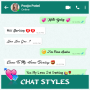 icon Chat Style and Keyboard(Gaya Obrolan Pembantu: Font Keyboard
)