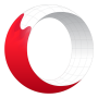 icon Opera beta(Opera browser beta dengan AI)