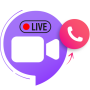 icon Video Call Live Global Chat(Panggilan Video Obrolan Global)