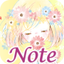 icon Simple Notepad Flowery Kiss