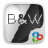 icon B and W(Tema Peluncur Hitam Putih) v1.0.62