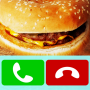 icon Fake Call Burger Game(burger panggilan palsu Simulator)