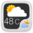 icon Widget Black Transparent Style GO Weather EX(Widget GO BlackTransparent) 1.3