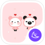 icon Lovely Panda Theme(Tema Bayi Panda Lucu wallpaper HD)