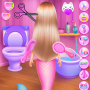 icon Princess Mermaid At Hair Salon(Putri Duyung Di Salon Rambut
)