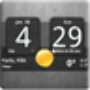 icon Sense Analog Clock Widget Dark(Widget Jam Analog Sense Gelap)